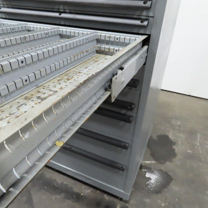 14 Drawer Industrial Small Parts Tool Storage Cabinet 28" x 28" x 54" (Painted)