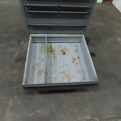14 Drawer Industrial Small Parts Tool Storage Cabinet 28" x 28" x 54" (Painted)