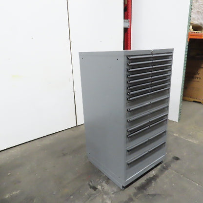14 Drawer Industrial Small Parts Tool Storage Cabinet 28" x 28" x 54" (Painted)