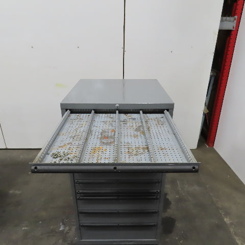 14 Drawer Industrial Small Parts Tool Storage Cabinet 28" x 28" x 54" (Painted)