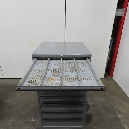 14 Drawer Industrial Small Parts Tool Storage Cabinet 28" x 28" x 54" (Painted)