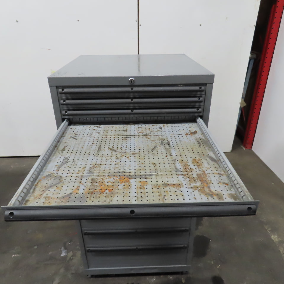 14 Drawer Industrial Small Parts Tool Storage Cabinet 28" x 28" x 54" (Painted)