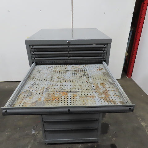 14 Drawer Industrial Small Parts Tool Storage Cabinet 28" x 28" x 54" (Painted)