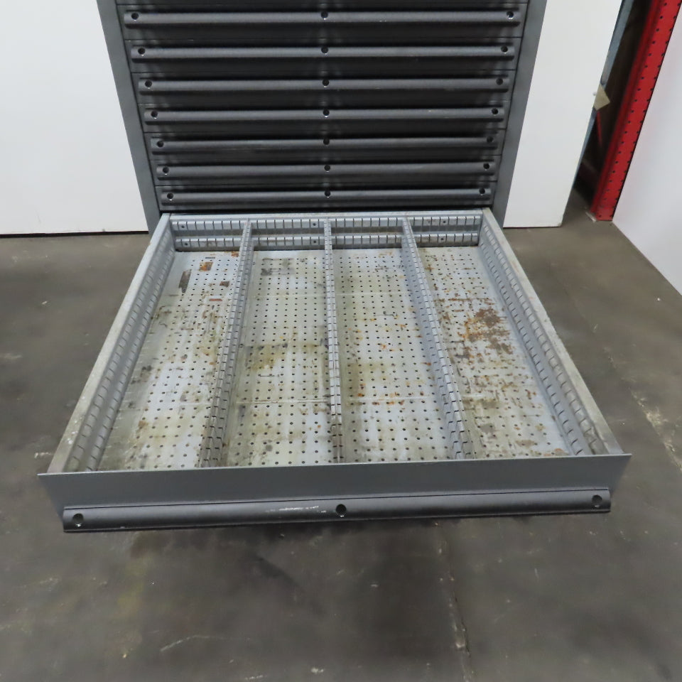 14 Drawer Industrial Small Parts Tool Storage Cabinet 28" x 28" x 54" (Painted)