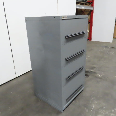 Stanley Vidmar 4-Drawer Industrial Parts Tool Storage Shop Cabinet 30"x28"x59"