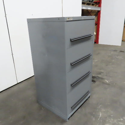 Stanley Vidmar 4-Drawer Industrial Parts Tool Storage Shop Cabinet 30"x28"x59"