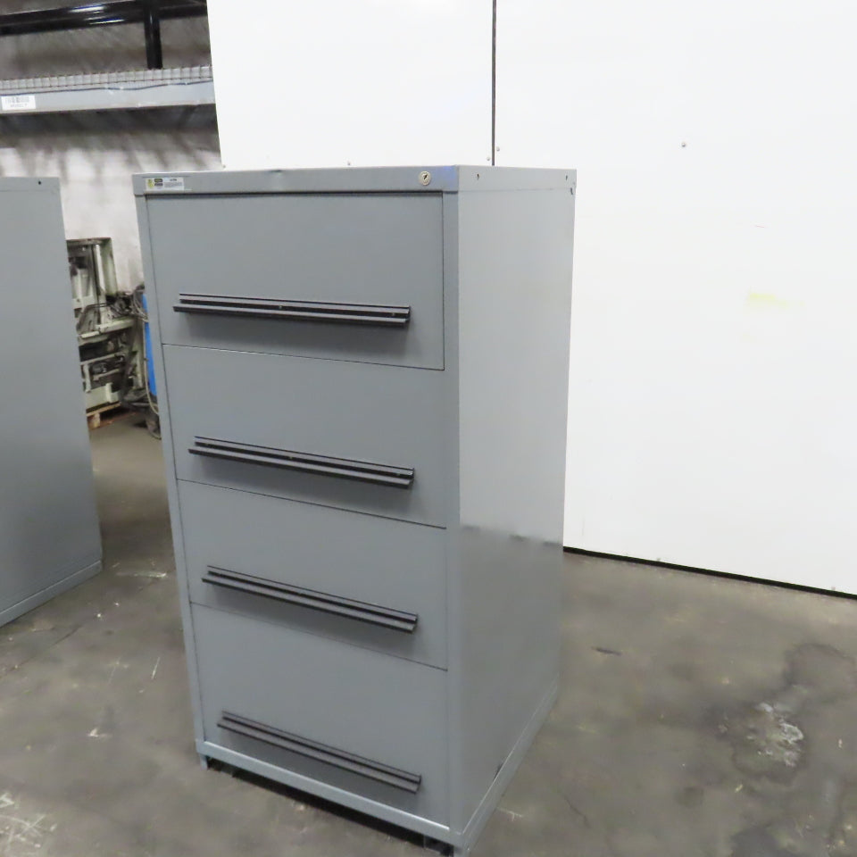 Stanley Vidmar 4-Drawer Industrial Parts Tool Storage Shop Cabinet 30"x28"x59"