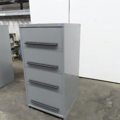 Stanley Vidmar 4-Drawer Industrial Parts Tool Storage Shop Cabinet 30"x28"x59"