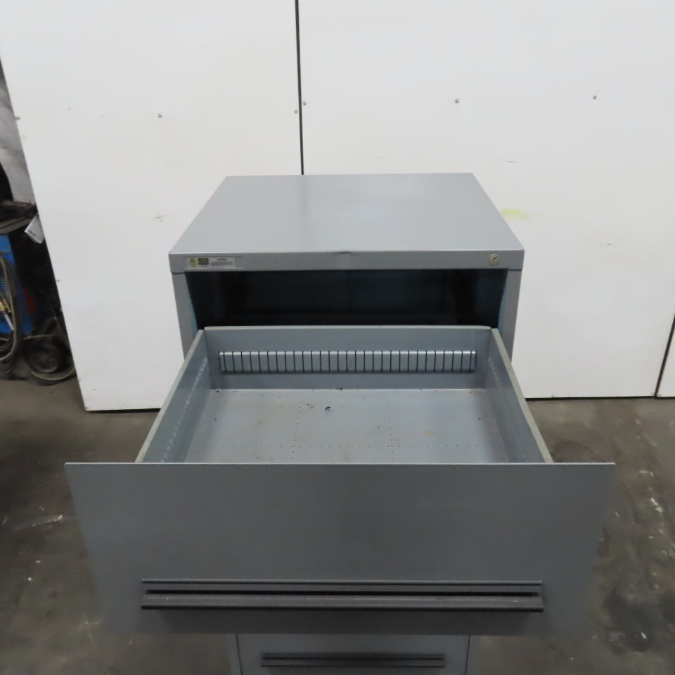 Stanley Vidmar 4-Drawer Industrial Parts Tool Storage Shop Cabinet 30"x28"x59"