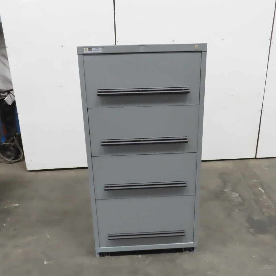Stanley Vidmar 4-Drawer Industrial Parts Tool Storage Shop Cabinet 30"x28"x59"