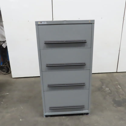 Stanley Vidmar 4-Drawer Industrial Parts Tool Storage Shop Cabinet 30"x28"x59"
