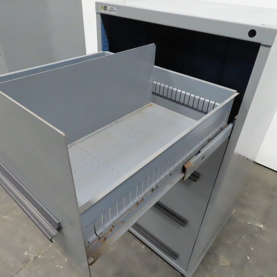 Stanley Vidmar 4-Drawer Industrial Parts Tool Storage Shop Cabinet 30"x28"x59"