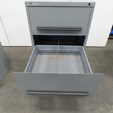 Stanley Vidmar 4-Drawer Industrial Parts Tool Storage Shop Cabinet 30"x28"x59"