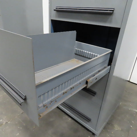 Stanley Vidmar 4-Drawer Industrial Parts Tool Storage Shop Cabinet 30"x28"x59"