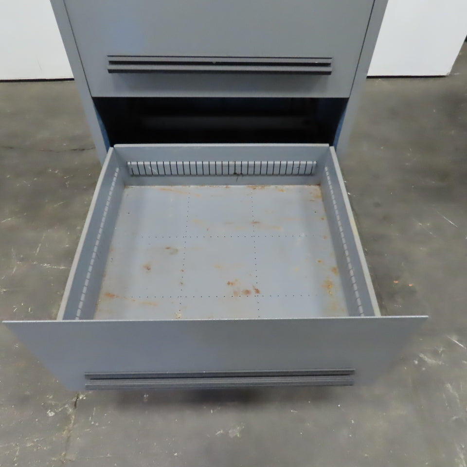 Stanley Vidmar 4-Drawer Industrial Parts Tool Storage Shop Cabinet 30"x28"x59"