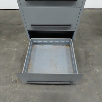 Stanley Vidmar 4-Drawer Industrial Parts Tool Storage Shop Cabinet 30"x28"x59"