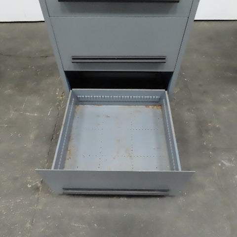 Stanley Vidmar 4-Drawer Industrial Parts Tool Storage Shop Cabinet 30"x28"x59"