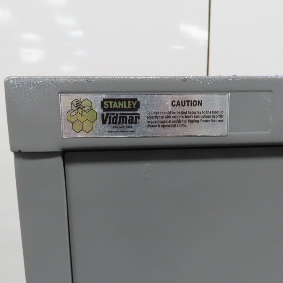 Stanley Vidmar 4-Drawer Industrial Parts Tool Storage Shop Cabinet 30"x28"x59"