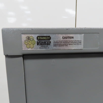 Stanley Vidmar 4-Drawer Industrial Parts Tool Storage Shop Cabinet 30"x28"x59"
