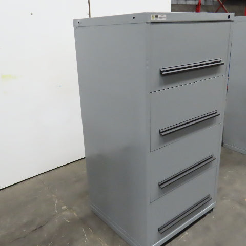 Stanley Vidmar 4-Drawer Industrial Parts Tool Storage Shop Cabinet 30"x28"x59"