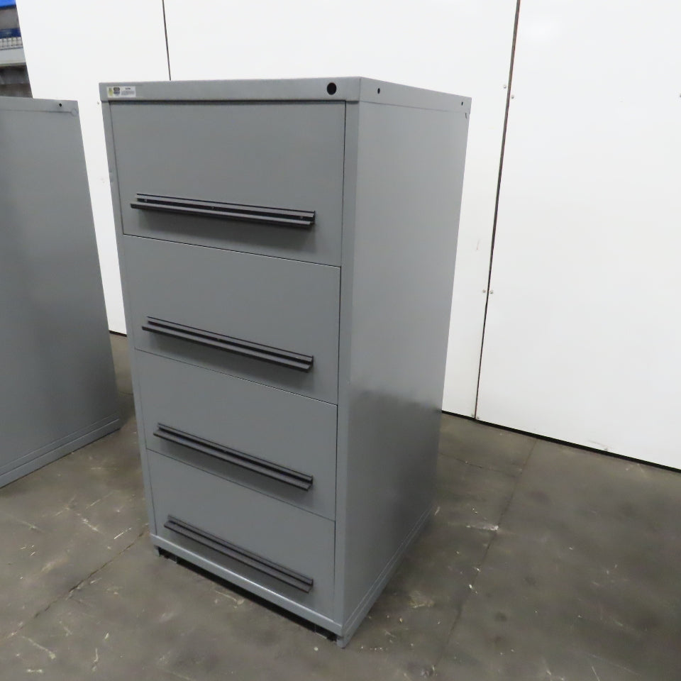 Stanley Vidmar 4-Drawer Industrial Parts Tool Storage Shop Cabinet 30"x28"x59"