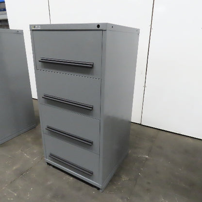 Stanley Vidmar 4-Drawer Industrial Parts Tool Storage Shop Cabinet 30"x28"x59"