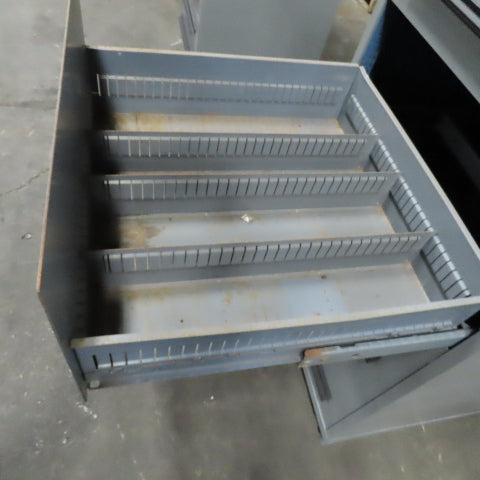 Stanley Vidmar 4-Drawer Industrial Parts Tool Storage Shop Cabinet 30"x28"x59"