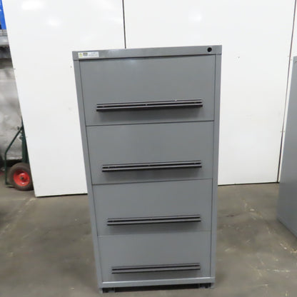 Stanley Vidmar 4-Drawer Industrial Parts Tool Storage Shop Cabinet 30"x28"x59"