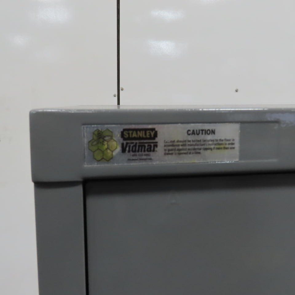 Stanley Vidmar 4-Drawer Industrial Parts Tool Storage Shop Cabinet 30"x28"x59"