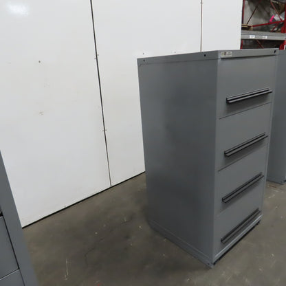 Stanley Vidmar 4-Drawer Industrial Parts Tool Storage Shop Cabinet 30"x28"x59"