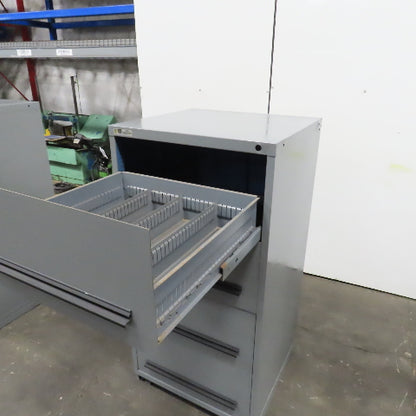 Stanley Vidmar 4-Drawer Industrial Parts Tool Storage Shop Cabinet 30"x28"x59"