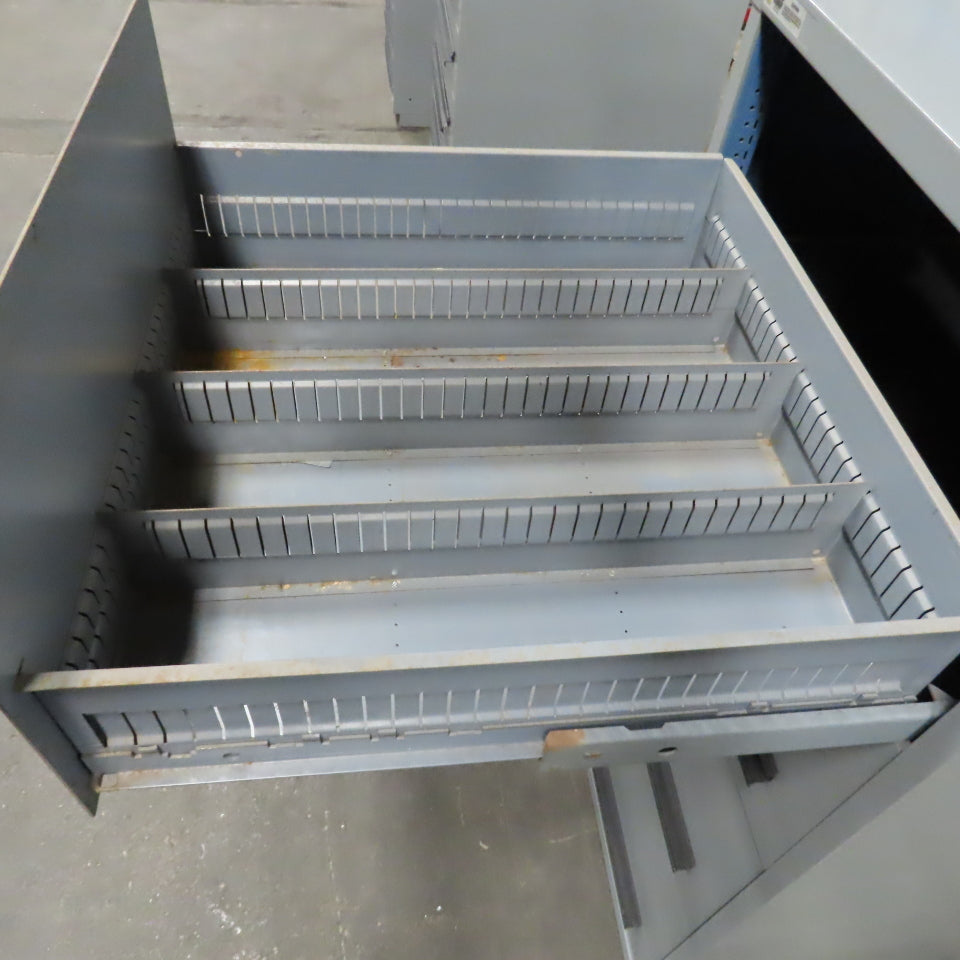 Stanley Vidmar 4-Drawer Industrial Parts Tool Storage Shop Cabinet 30"x28"x59"