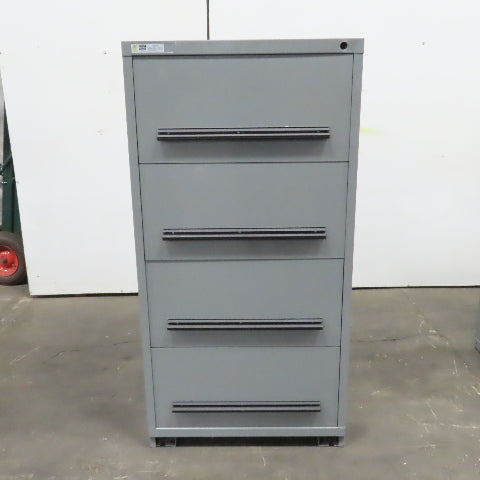 Stanley Vidmar 4-Drawer Industrial Parts Tool Storage Shop Cabinet 30"x28"x59"