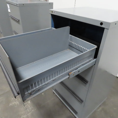 Stanley Vidmar 4-Drawer Industrial Parts Tool Storage Shop Cabinet 30"x28"x59"