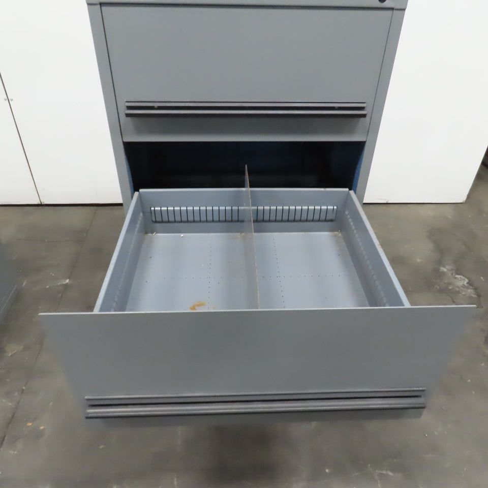 Stanley Vidmar 4-Drawer Industrial Parts Tool Storage Shop Cabinet 30"x28"x59"