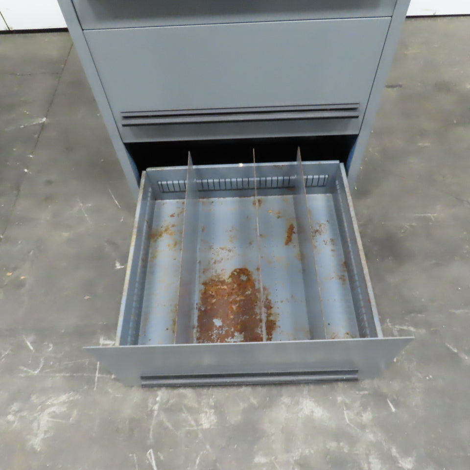 Stanley Vidmar 4-Drawer Industrial Parts Tool Storage Shop Cabinet 30"x28"x59"