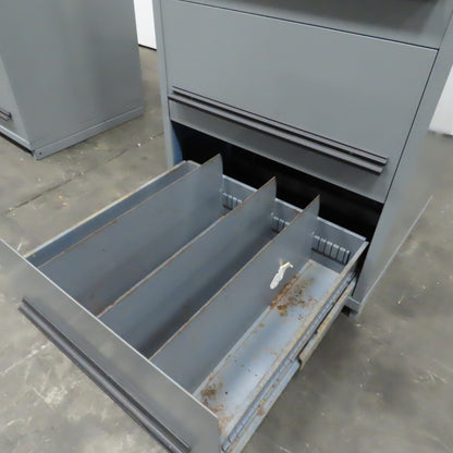 Stanley Vidmar 4-Drawer Industrial Parts Tool Storage Shop Cabinet 30"x28"x59"