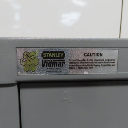 Stanley Vidmar 4-Drawer Industrial Parts Tool Storage Shop Cabinet 30"x28"x59"