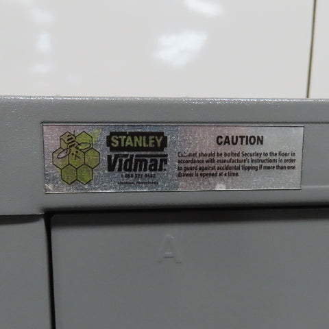Stanley Vidmar 4-Drawer Industrial Parts Tool Storage Shop Cabinet 30"x28"x59"