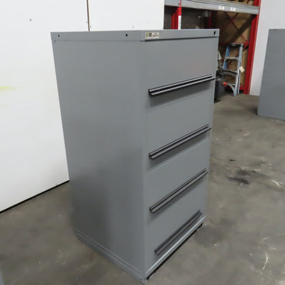 Stanley Vidmar 4-Drawer Industrial Parts Tool Storage Shop Cabinet 30"x28"x59"
