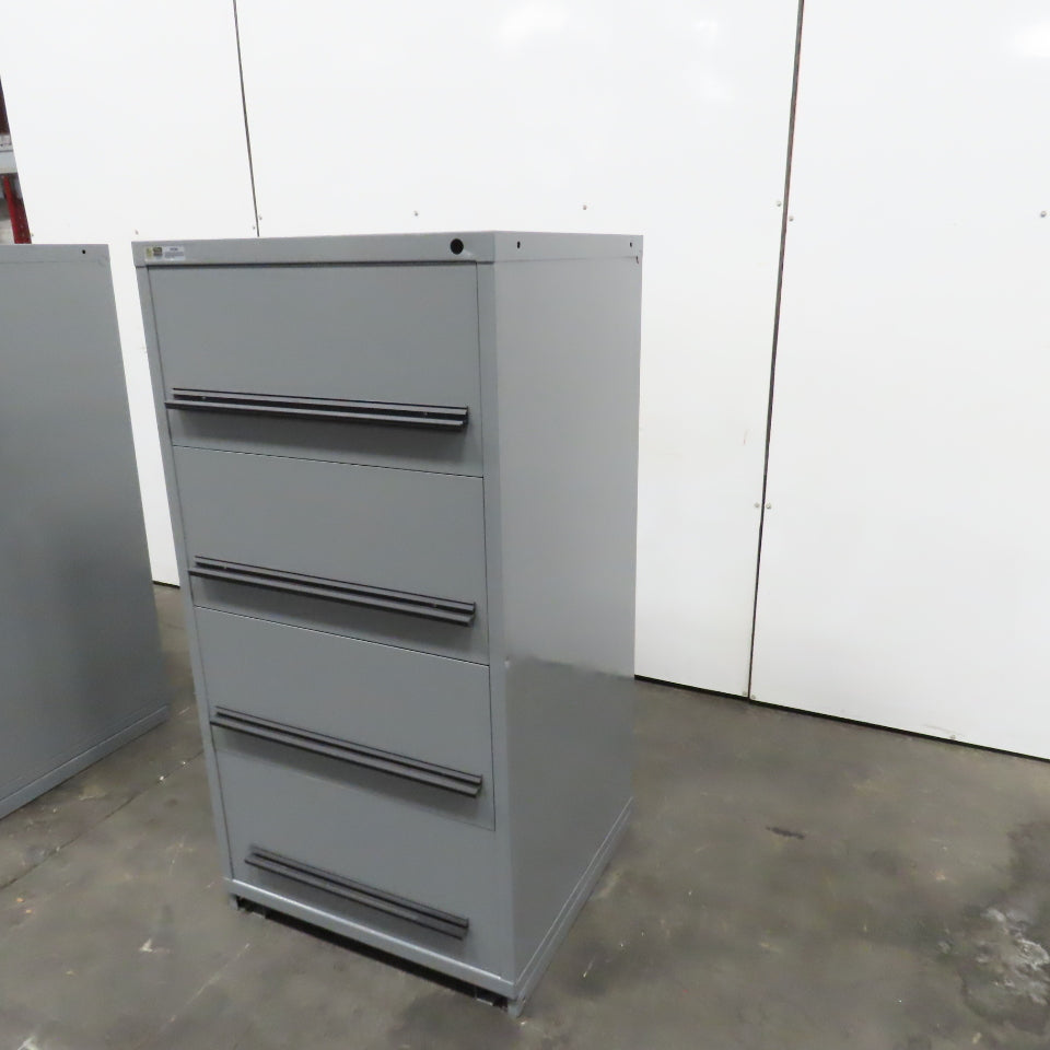 Stanley Vidmar 4-Drawer Industrial Parts Tool Storage Shop Cabinet 30"x28"x59"