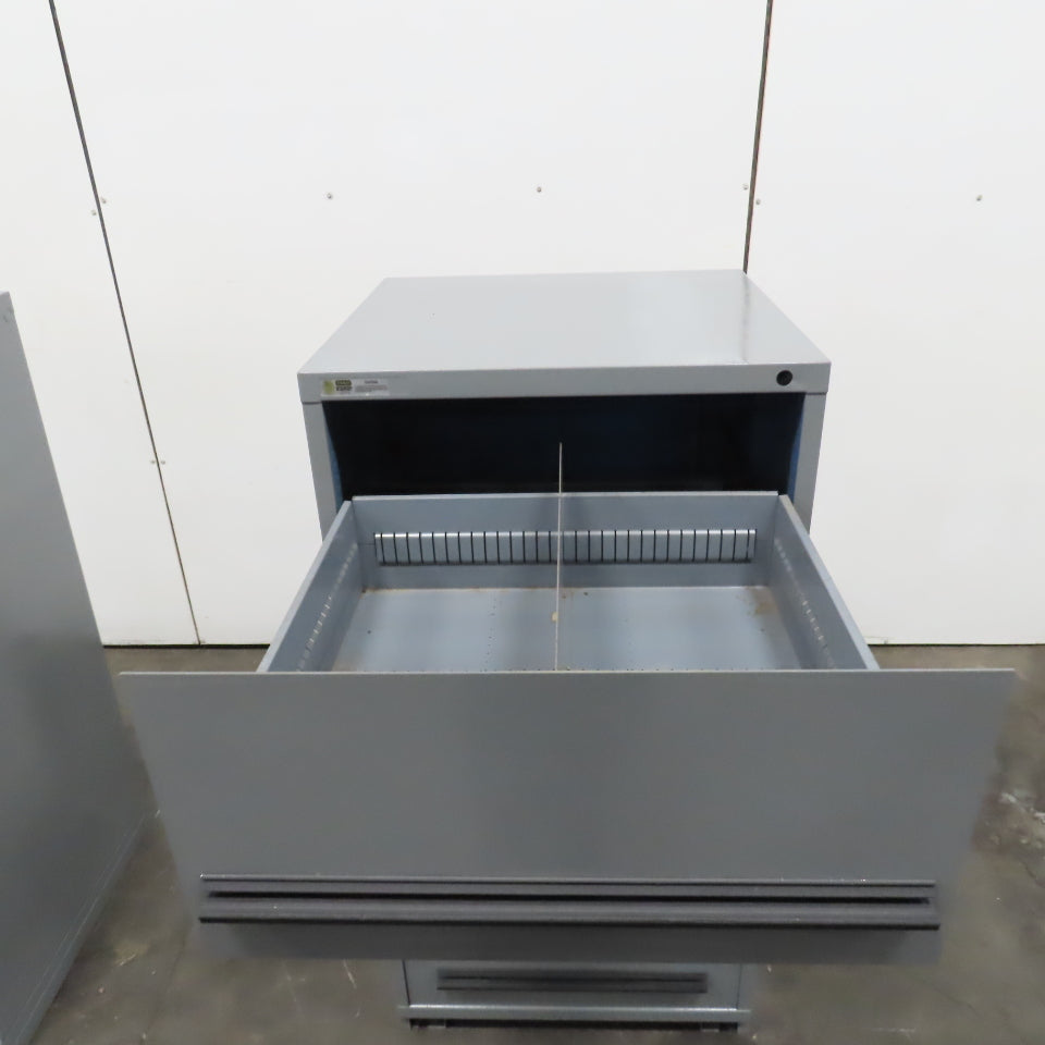 Stanley Vidmar 4-Drawer Industrial Parts Tool Storage Shop Cabinet 30"x28"x59"