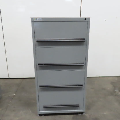 Stanley Vidmar 4-Drawer Industrial Parts Tool Storage Shop Cabinet 30"x28"x59"