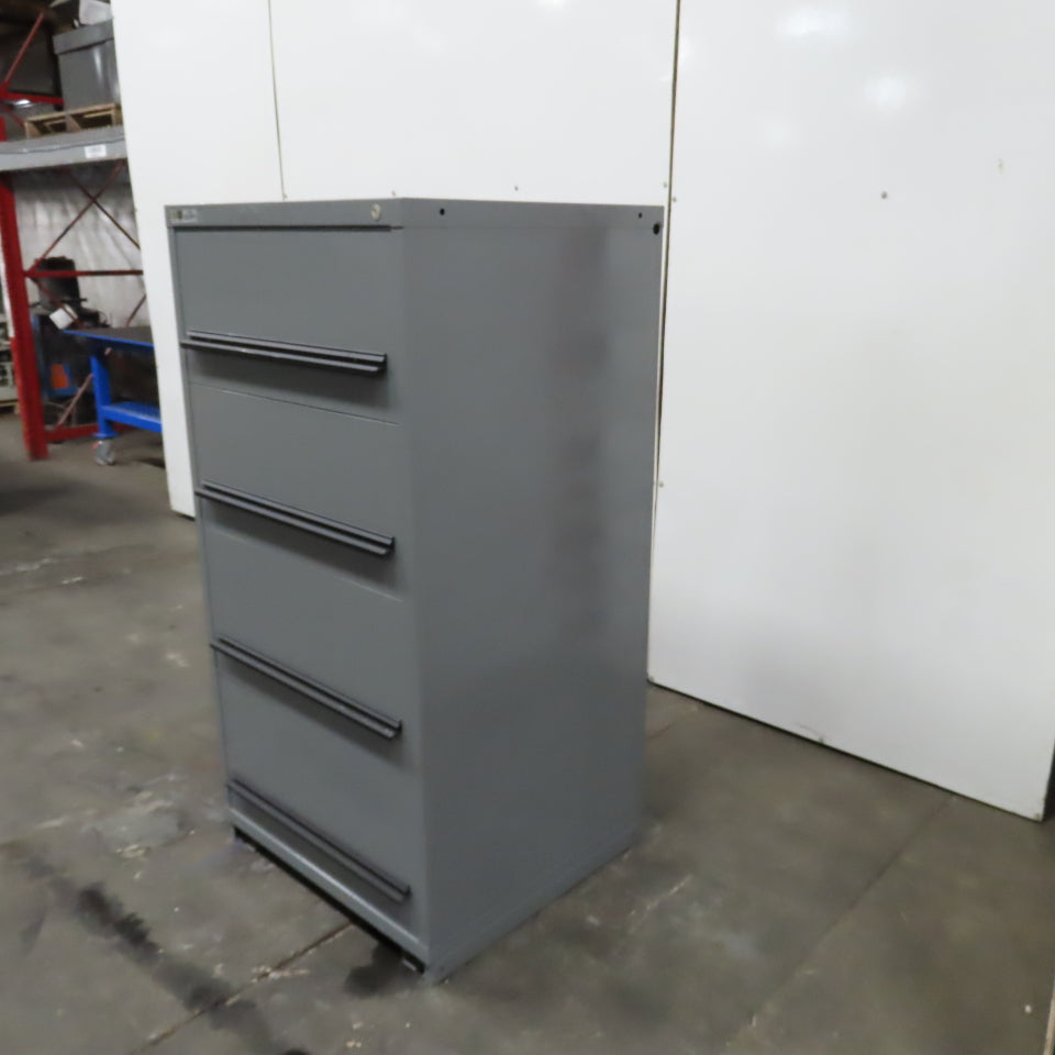 Stanley Vidmar 4-Drawer Industrial Parts Tool Storage Shop Cabinet 30"x28"x59"
