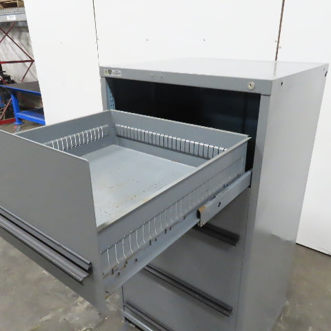 Stanley Vidmar 4-Drawer Industrial Parts Tool Storage Shop Cabinet 30"x28"x59"
