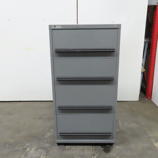 Stanley Vidmar 4-Drawer Industrial Parts Tool Storage Shop Cabinet 30"x28"x59"