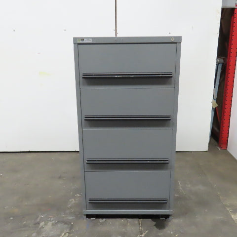 Stanley Vidmar 4-Drawer Industrial Parts Tool Storage Shop Cabinet 30"x28"x59"