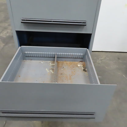 Stanley Vidmar 4-Drawer Industrial Parts Tool Storage Shop Cabinet 30"x28"x59"