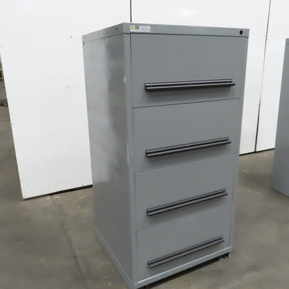 Stanley Vidmar 4-Drawer Industrial Parts Tool Storage Shop Cabinet 30"x28"x59"