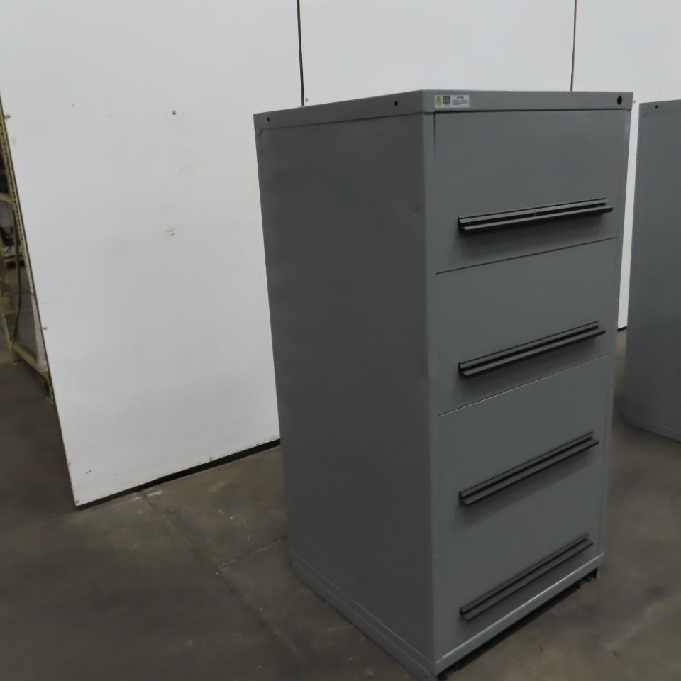 Stanley Vidmar 4-Drawer Industrial Parts Tool Storage Shop Cabinet 30"x28"x59"
